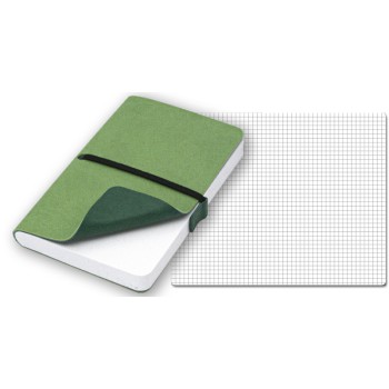 Taccuino quaderno personalizzato con logo - Reflexa-blocco a quadretti con elastico