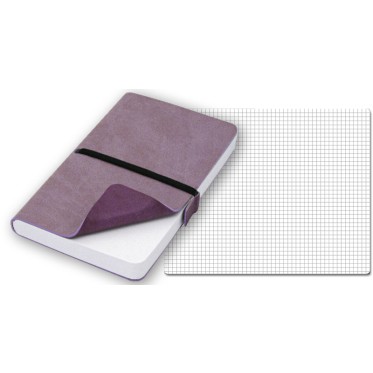 Taccuino quaderno personalizzato con logo - Reflexa blocco a quadretti con elastico