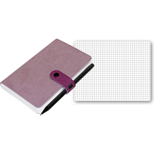Notes 12,5x20,3 quadretto Reflexa Locked personalizzato con stampa logo  azienda