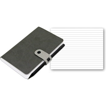Taccuino quaderno personalizzato con logo - Reflexa blocco a righe con passante portapenne