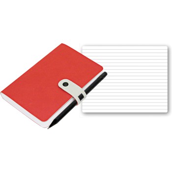 Taccuino quaderno personalizzato con logo - Reflexa blocco a righe con passante portapenne