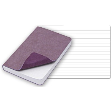 Taccuino quaderno personalizzato con logo - REFLEXA blocco f.to 12,5x20,3, a righe, 224 pg. in vivella bicolore. Astuccio di confezione.