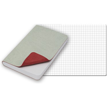 Taccuino quaderno personalizzato con logo - REFLEXA blocco f.to 9x14, a quadretti, 224 pg. in vivella bicolore. Astuccio di confezione.