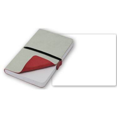 Taccuino quaderno personalizzato con logo - Reflexa blocco neutro con elastico 224 pag.