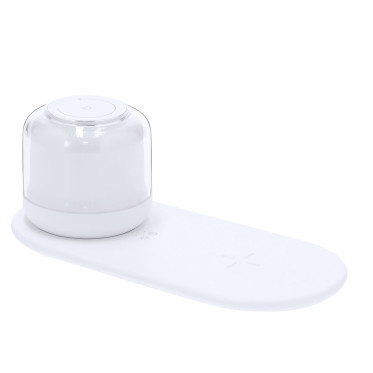 Lampada multifunzionale portatile con ricarica wireless 15W e 12 LED