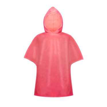 Poncho impermeabile personalizzabile in HDPE con finitura termosaldata