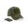 Cap personalizzabile Beechfield in cotone twill 5 pannelli con patch intercambiabile