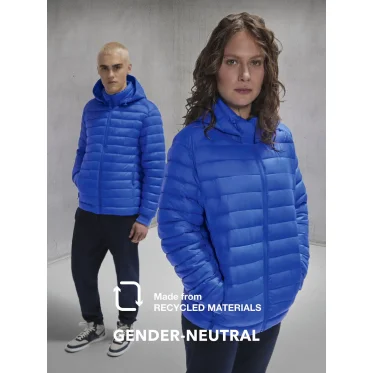 Giacca imbottita personalizzabile B&C Collection nylon riciclato eco-friendly