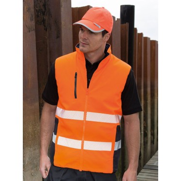 Abbigliamento da lavoro edile personalizzato - Reversible Soft Padded Safety Gilet
