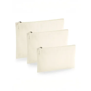 Astuccio porta accessori personalizzabile Black Spider in cotone riciclato