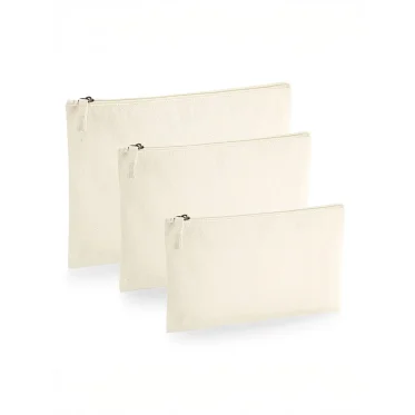 Astuccio porta accessori personalizzabile Black Spider in cotone riciclato M