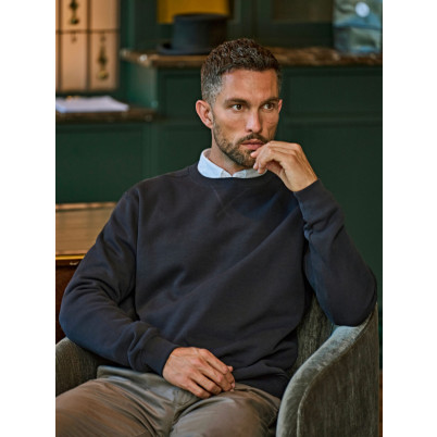 Ribbed Interlock Crew Neck
