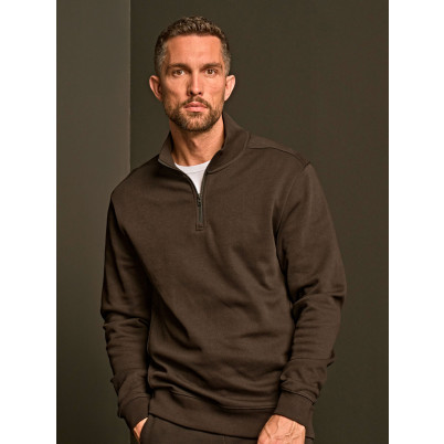 Ribbed Interlock Half Zip