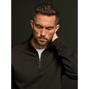 felpe uomo personalizzate - Ribbed Interlock Half Zip