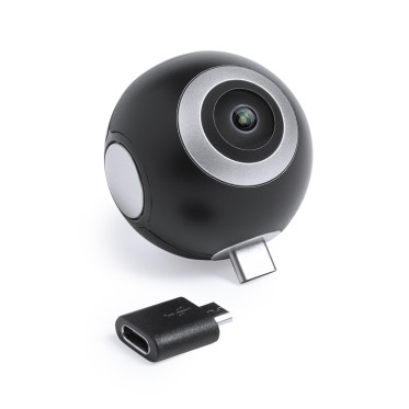 Fotocamera a 360° personalizzabile con connessione Type-C e risoluzione HD
