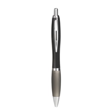Penna a sfera personalizzabile con rifiniture silver e corpo ABS