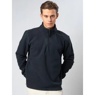 Maglione in pile personalizzabile Black Spider con collo rinforzato