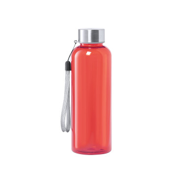 Borraccia personalizzabile Tritan trasparente 500 ml con tappo acciaio inox