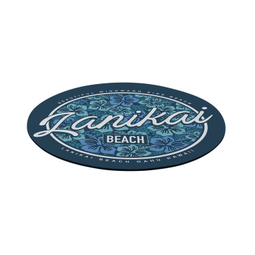 Mouse pad personalizzabile in poliestere circolare con base antiscivolo