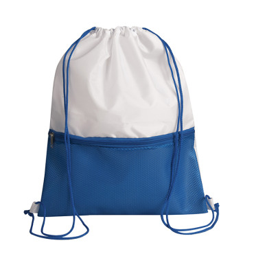 Zaino personalizzabile Roma in nylon 210D con tasca frontale traforata