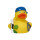 Rubber Duck Learner personalizzato MBW giocattolo bagno in PVC ergonomico