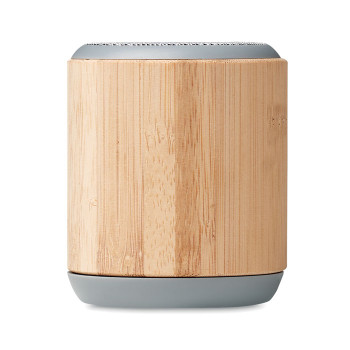 Speaker altoparlante personalizzato con logo - RUGLI - Speaker in bamboo senza fili