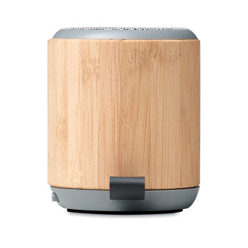 Speaker altoparlante personalizzato con logo - RUGLI - Speaker in bamboo senza fili