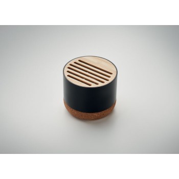 Speaker altoparlante personalizzato con logo - RUMBA - Speaker in sughero e alluminio