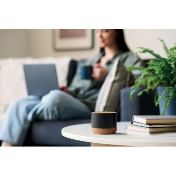 Speaker altoparlante personalizzato con logo - RUMBA - Speaker in sughero e alluminio