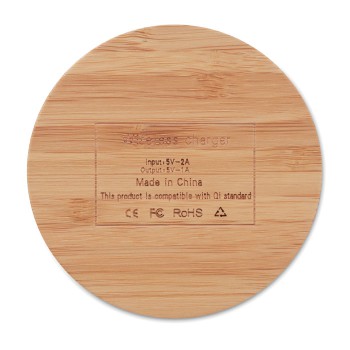 RUNDO - Caricatore wireless in bamboo