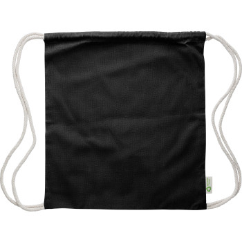 Zaini con lacci personalizzati con logo - Sacchetto con cordoncino Joy | Cotone riciclato | 120 g/m²