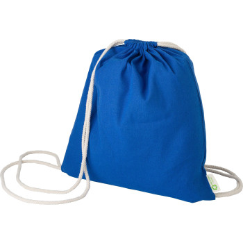 Zaini con lacci personalizzati con logo - Sacchetto con cordoncino Joy | Cotone riciclato | 120 g/m²