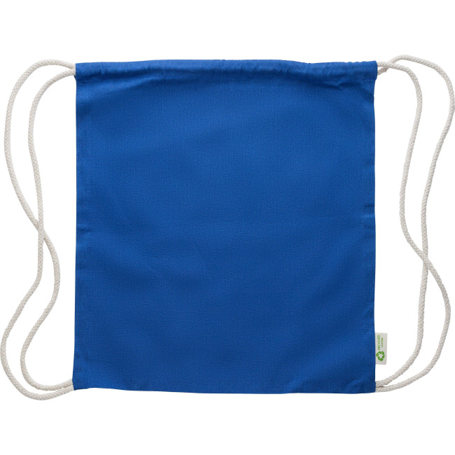 Zaini con lacci personalizzati con logo - Sacchetto con cordoncino Joy | Cotone riciclato | 120 g/m²