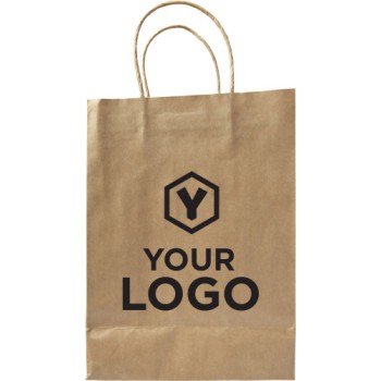 Shopper ecologiche personalizzate con logo - Sacchetto di carta, formato medio Marina