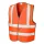Safety High Viz Vest personalizzabile Result gilet alta visibilità arancione