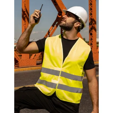 Safety Vest personalizzabile Korntex con fasce riflettenti 5 cm
