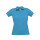 Polo personalizzabile B&C Collection in cotone preristretto femminile Heather Grey