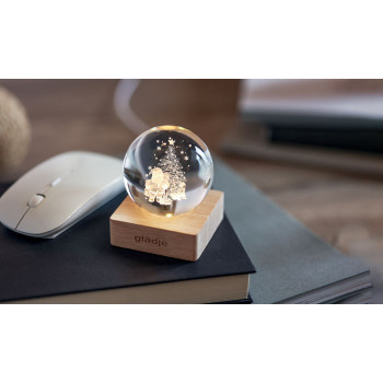 gadget di natale personalizzati - SANTA LIGHT - Palla di Natale con LED