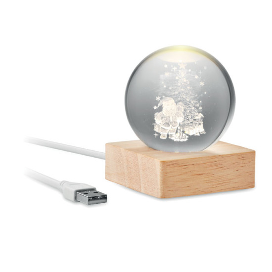 SANTA LIGHT - Palla di Natale con LED
