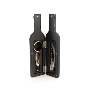 Set da vino personalizzabile con astuccio soft touch e chiusura magnetica