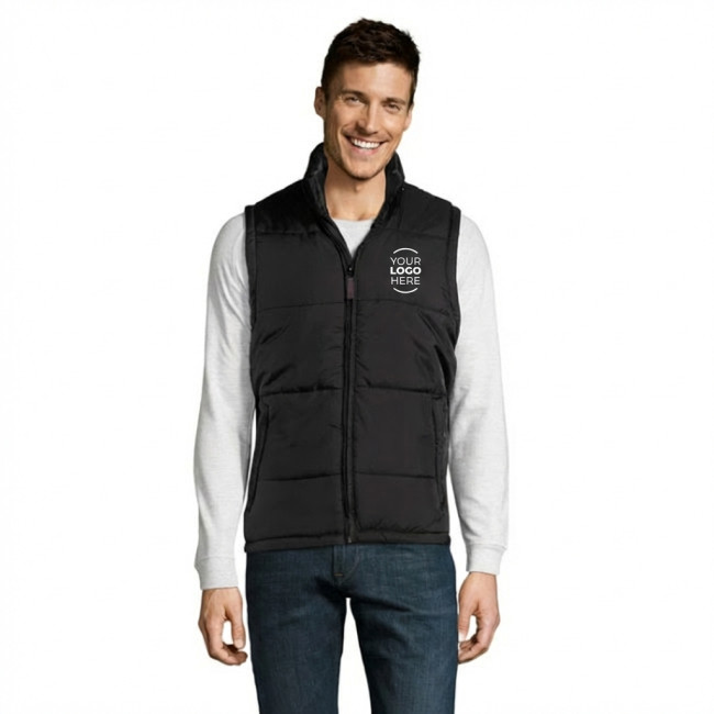 Gilet personalizzato - Scaldacorpo trapuntato personalizzabile con zip e tasche laterali