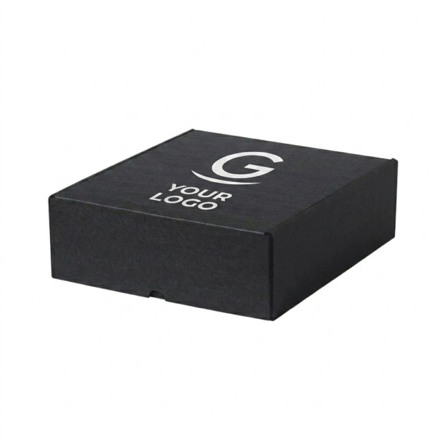 Scatole personalizzate con logo - Scatola di presentazione personalizzabile XL cartone ondulato nero