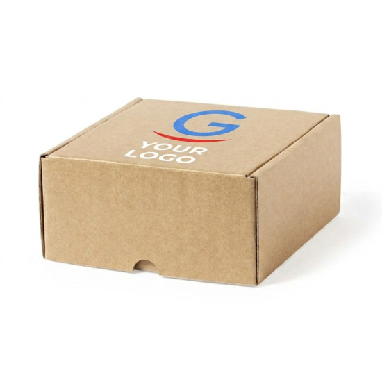 Scatola personalizzabile formato S in cartone ondulato kraft ecocompatibile
