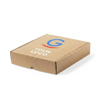 Scatole personalizzate con logo - Scatola personalizzabile in cartone riciclato con finitura kraft