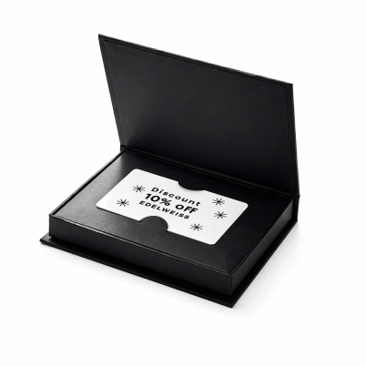 Scatola porta card da regalo personalizzabile con chiusura magnetica elegante