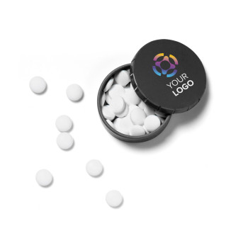 Caramelle cioccolatini personalizzati con logo - Scatolina di caramelle Anika | Chiusura a scatto