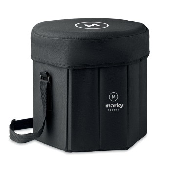 Borsa termica personalizzata con logo - SEAT & DRINK - Sgabello/tavolo pieghevole
