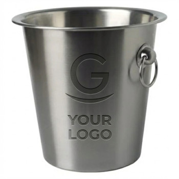 Secchiello champagne personalizzabile Impression in acciaio inox lucido