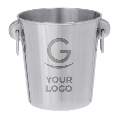 Secchiello personalizzato acciaio inox 100% riciclato 4 litri