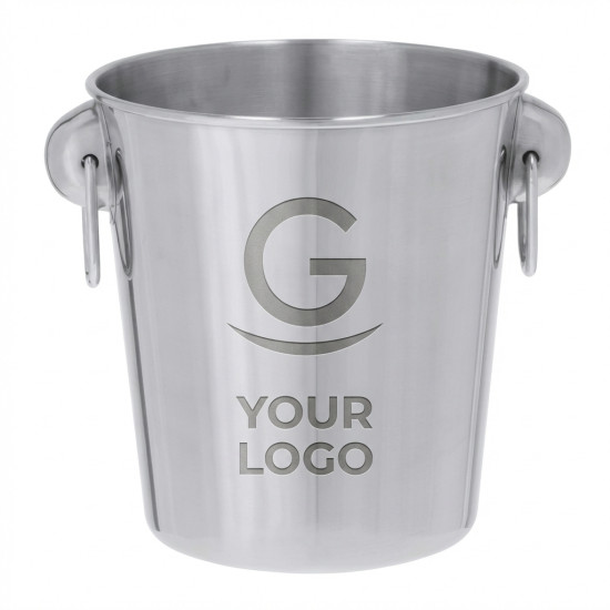 Secchiello personalizzato acciaio inox 100% riciclato 4 litri